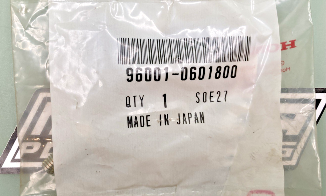 New Genuine Honda 96001-0601800 FLANGE BOLT