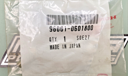 New Genuine Honda 96001-0601800 FLANGE BOLT