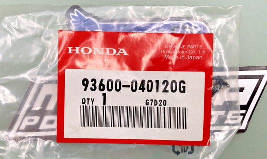 QTY 2 New Genuine Honda 93600-040120G FLAT SCREW