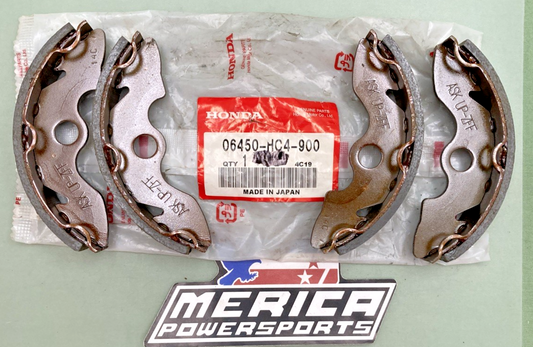 New Genuine Honda 06450-HC4-900 Shoe, Set, Brake, Replaces: 06450-HM4-830