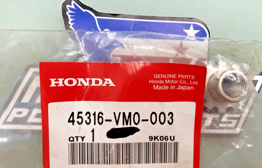 New Genuine Honda 45316-VM0-003 Nut, R., Adjuster