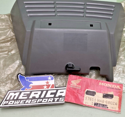 New Genuine Honda 17611-HA8-680ZA Tank Cover Lid,  Spacy Gray,86-87 TRX250