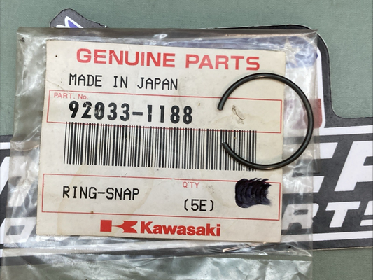 QTY 2 New Genuine Kawasaki 92033-1188 Ring-Snap