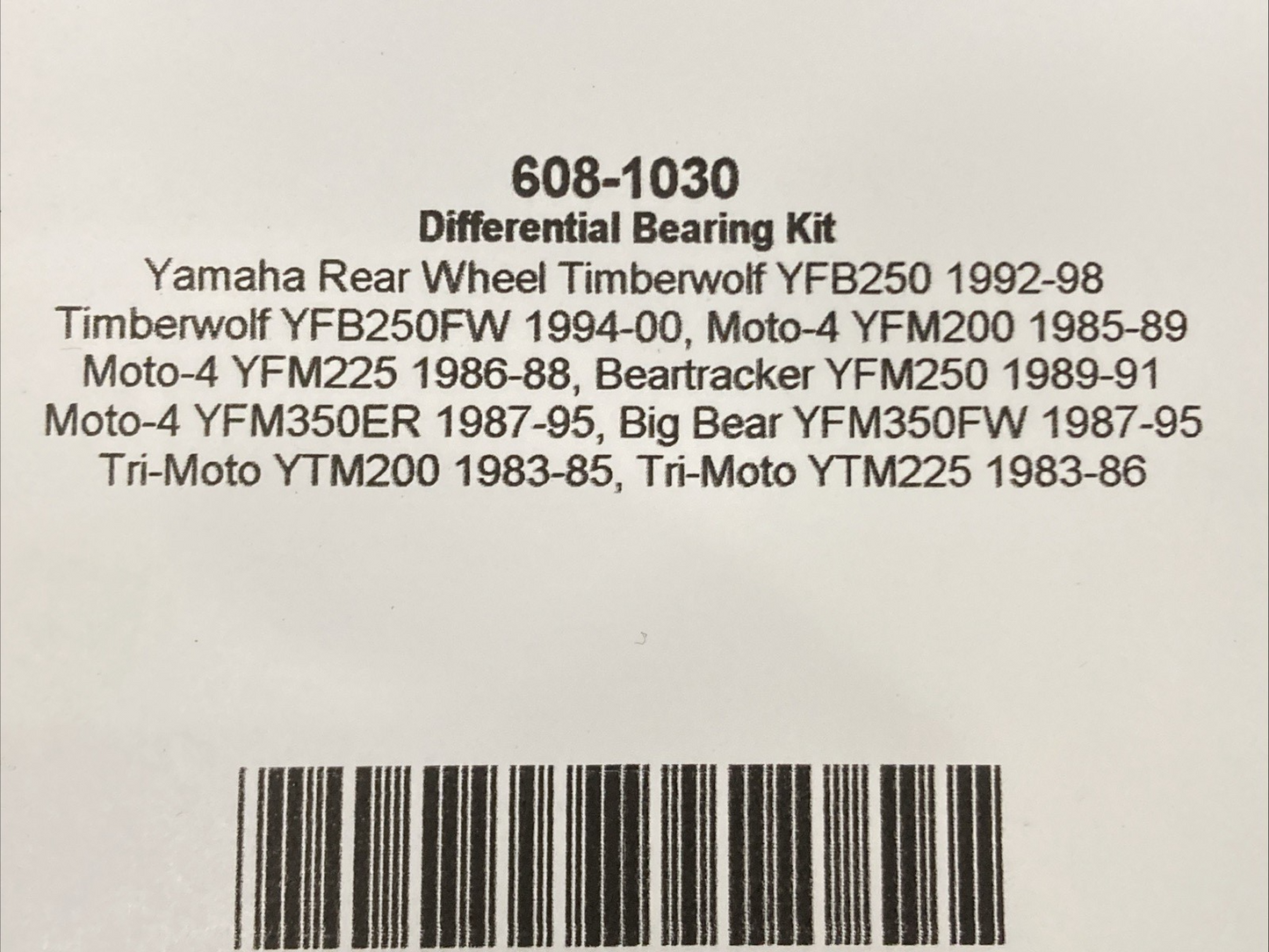 New Genuine N2 608-1030 Differential Bearing Kit For Yamaha