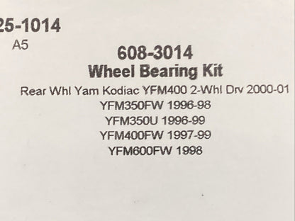 New Genuine N2 608-3014 WHEEL BEARING KIT for Yamaha