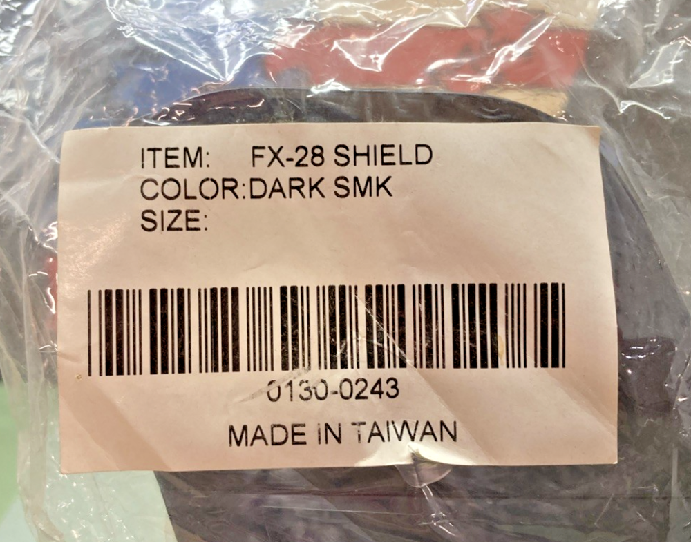 New Replaces AFX 0130-0243 FX-28 Shield Dark Smoke