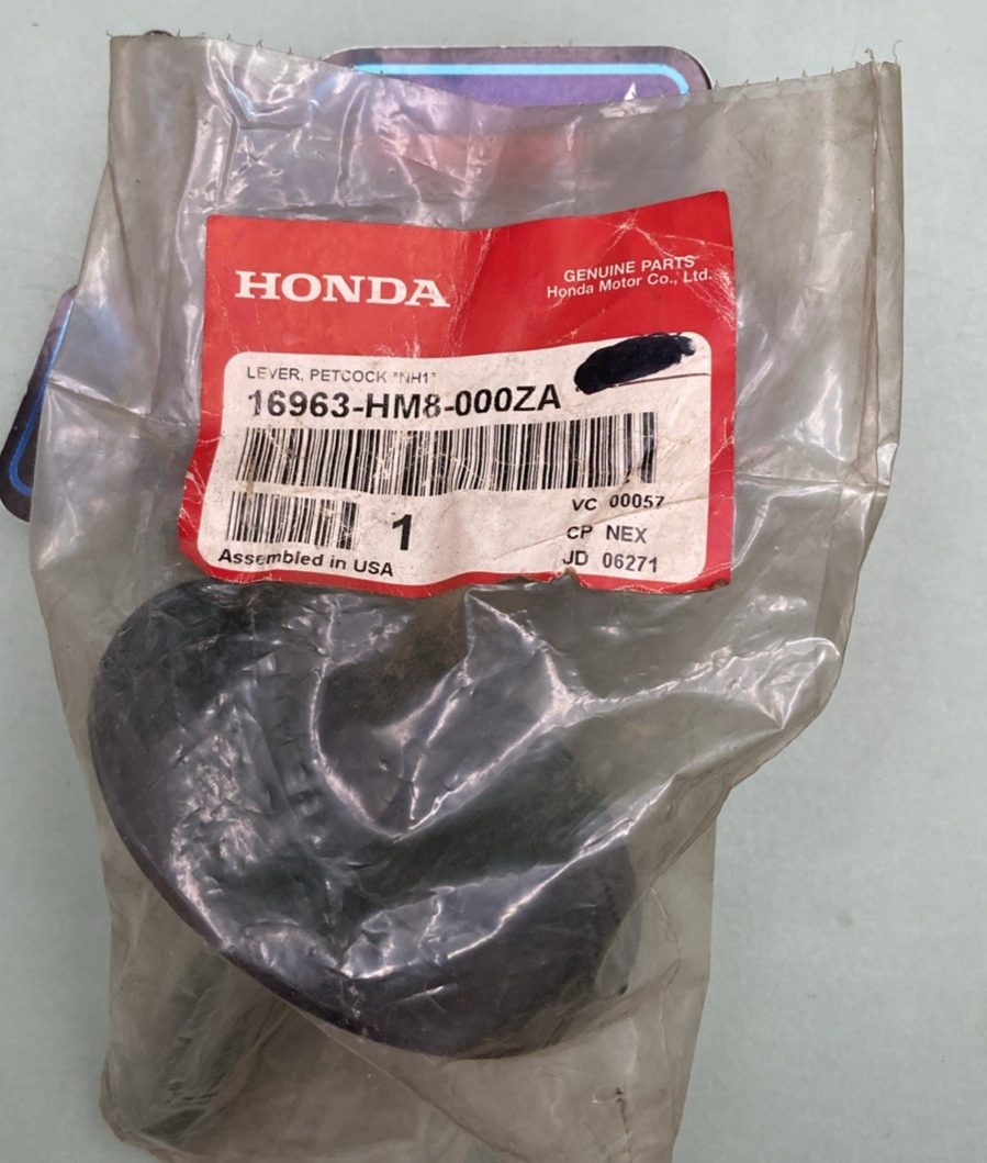 New Genuine Honda 16963-HM8-000ZA Lever, Petcock, *Nh1*, (Black)