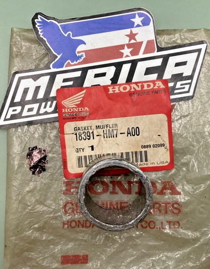 New Genuine Honda 18391-HM7-A00 Gasket, Muffler