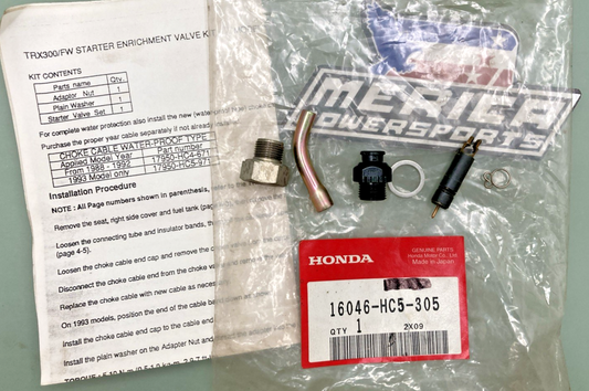 Genuine Honda  16046-HC5-305 Carburetor Choke Starter Valve Set, incomplete kit