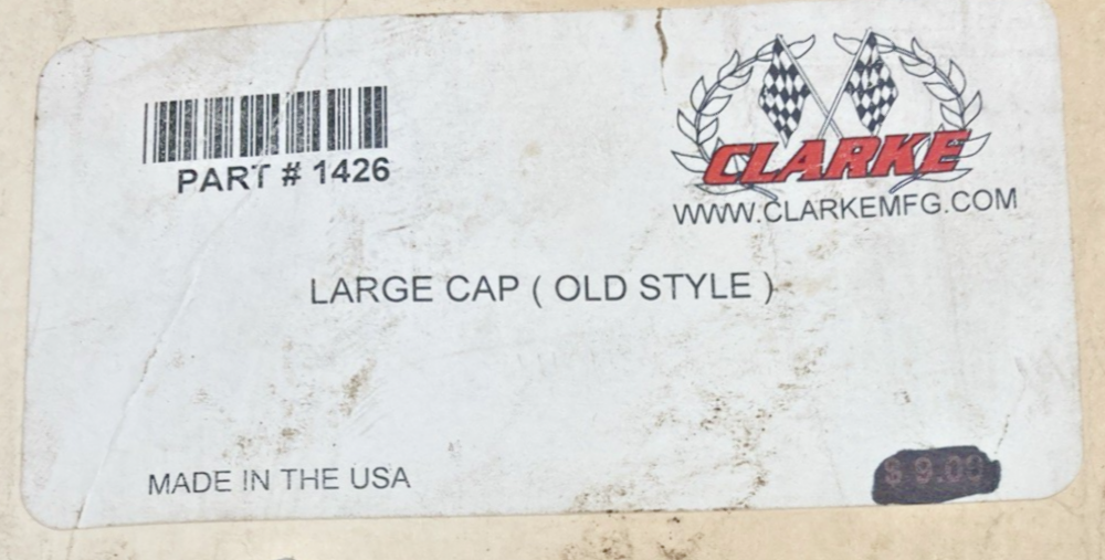 New Genuine Clarke 1426 Large Cap (Old Style)