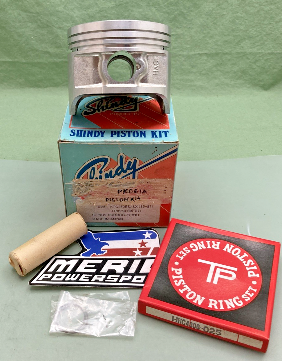 New Genuine Shindy PK061A Piston Kit 0.25, 85-87 ATC250ES, TRX250