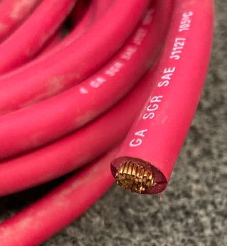 Belden 736108 Battery Cable Red 25Ft New Genuine