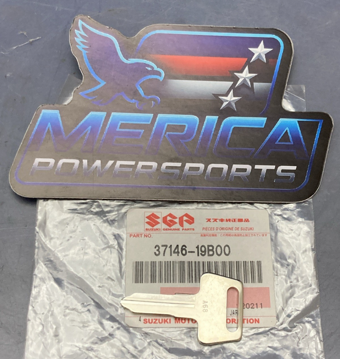 NEW GENUINE SUZUKI 37146-19B00 BLANK KEY