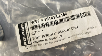 NEW GENUINE POLARIS 1914130-156 BRKTPERCH CLAMP,RH,CHR