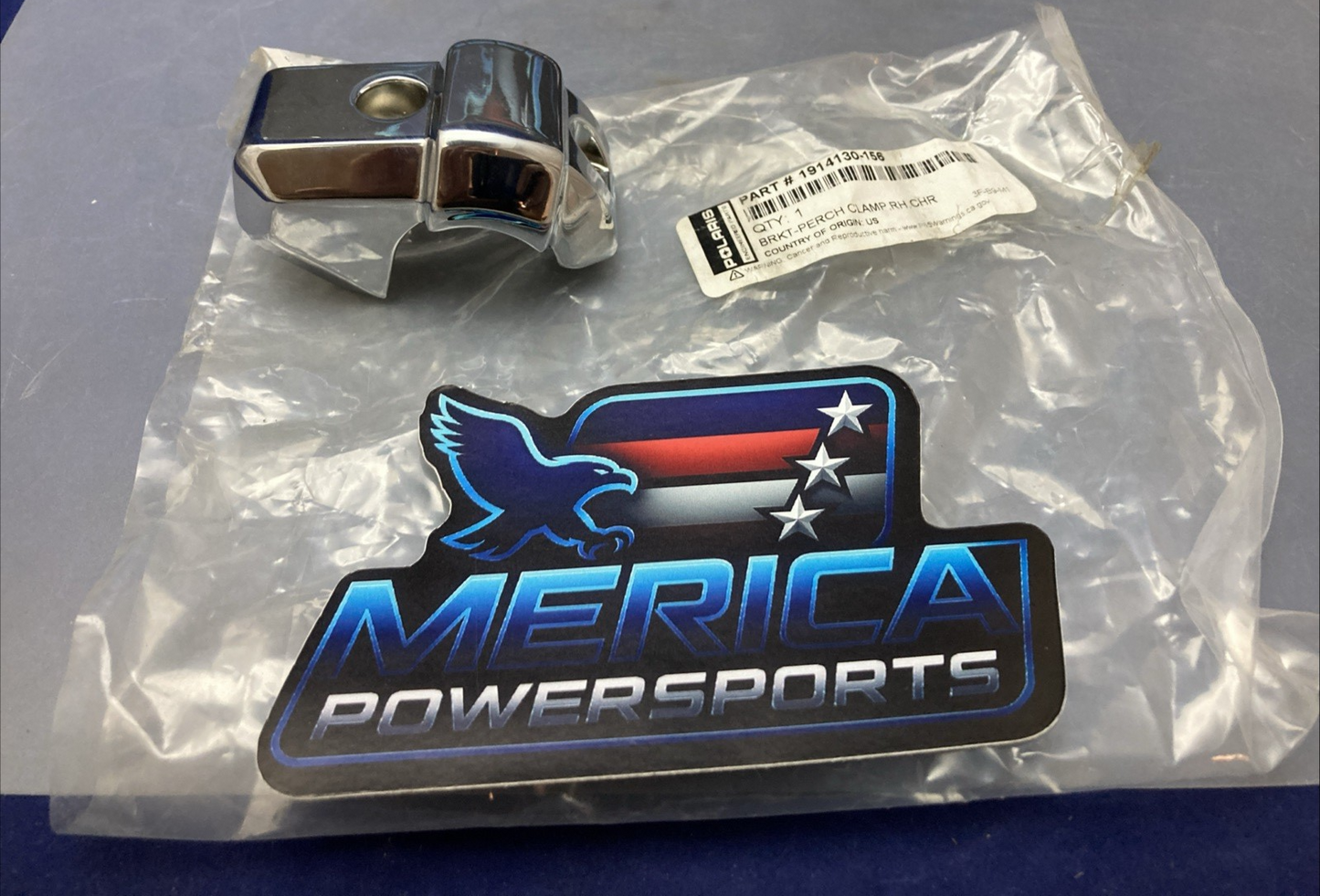 NEW GENUINE POLARIS 1914130-156 BRKTPERCH CLAMP,RH,CHR