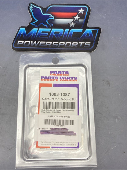 NEW GENUINE PARTS UNLIMITED 1003-1387 CARBURETOR REPAIR KIT