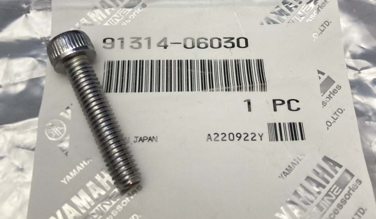 QTY 2 NEW GENUINE YAMAHA 91314-06030 SOCKET BOLT