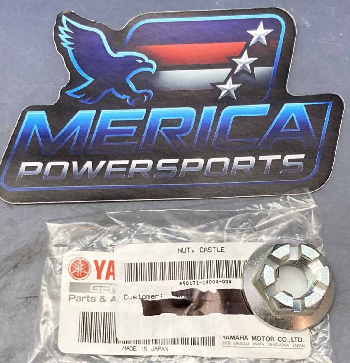 NEW GENUINE YAMAHA 90171-14004-00 NUT, CASTLE