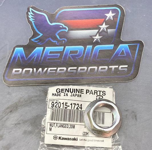 NEW GENUINE KAWASAKI 92015-1724 NUT,FLANGED,20MM