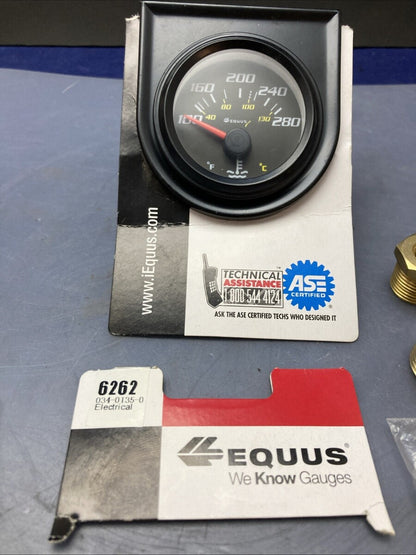 NEW GENUINE EQUUS 034-0135-0 6262 WATER TEMPERATURE GAUGE