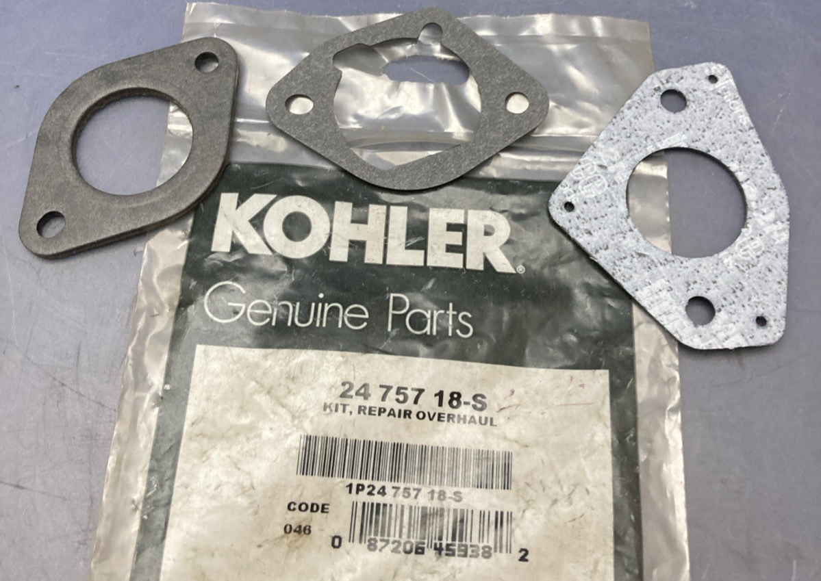 NEW GENUINE KOHLER 24 757 18-S CARBURETOR OVERHAUL KIT