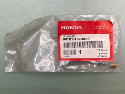 Honda 99101-187-0650 JET, MAIN (65) New Genuine