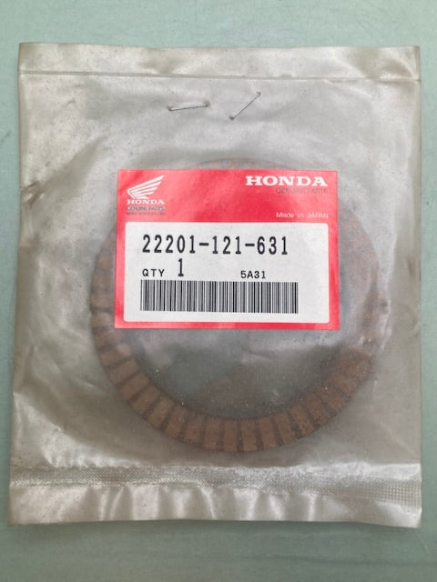 Honda 22201-121-631 CLUTCH FRICTION DISK New Genuine