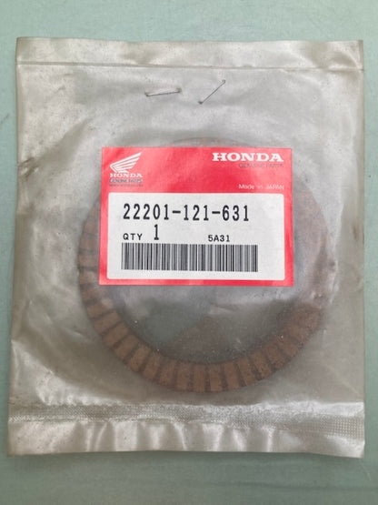 Honda 22201-121-631 CLUTCH FRICTION DISK New Genuine