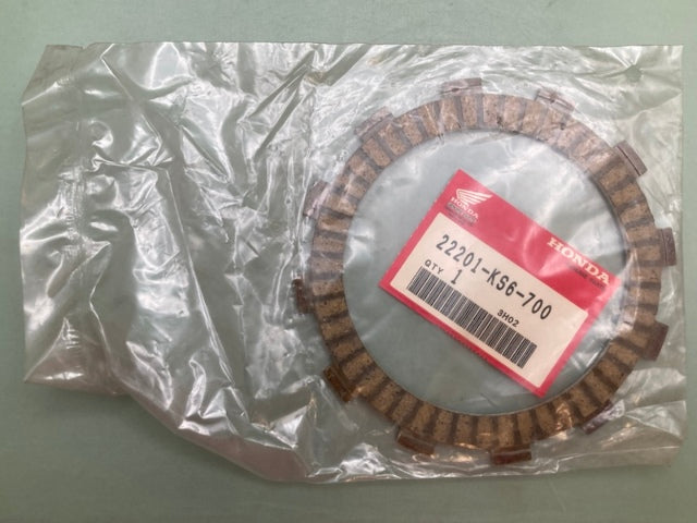 Honda 22201-KS6-700 CLUTCH FRICTION DISK New Genuine