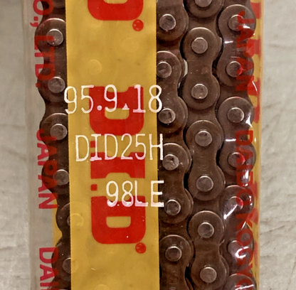 New Genuine DID 25H Roller Chain 98L