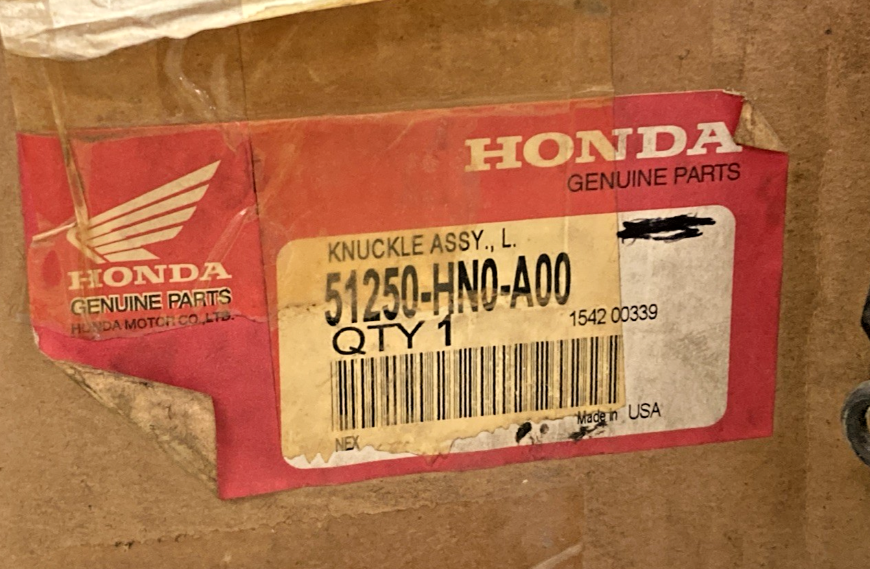 New Genuine Honda 51250-HN0-A00 Knuckle Assembly LH