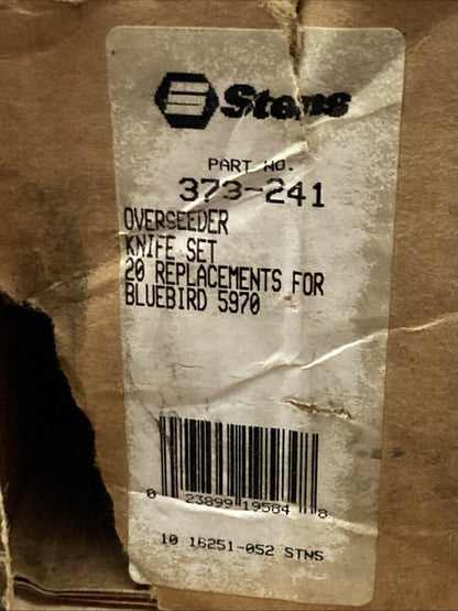 New Genuine STENS 373-241 OVERSEEDER BLADE SET