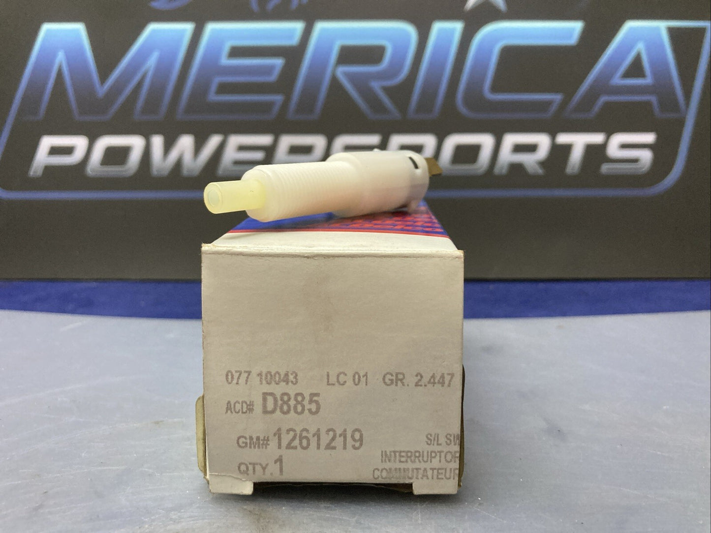NEW GENUINE ACDELCO D885 BRAKE LIGHT SWITCH GM 1261219
