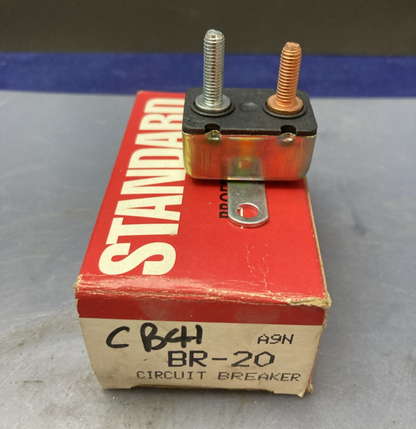 QTY 2 NEW GENUINE STANDARD BR-20 CIRCUIT BREAKER