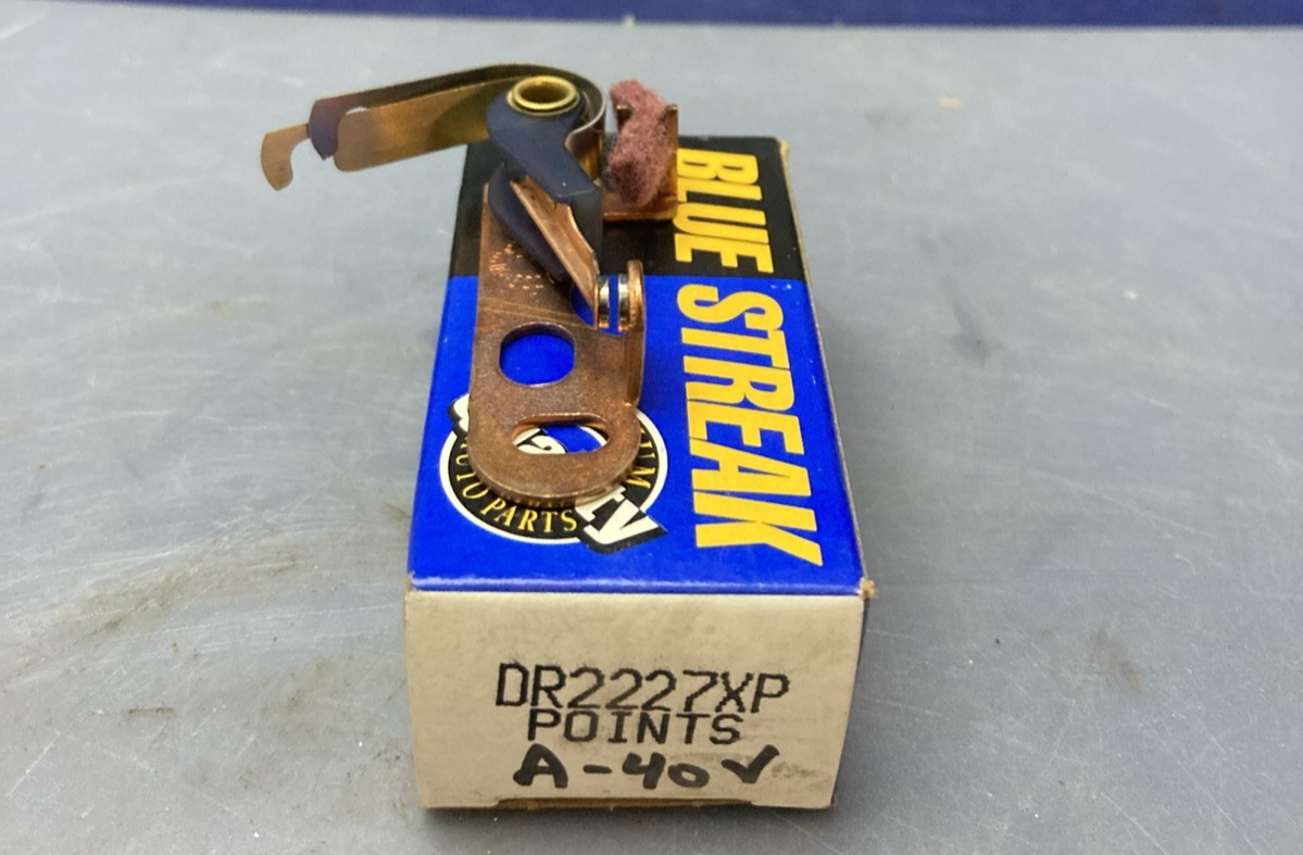 NEW GENUINE STANDARD BLUE STREAK DR2227XP LUBRIPOINTS IGNITION POINTS
