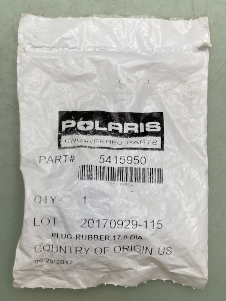 Polaris 5415950 RUBBER PLUG New Genuine