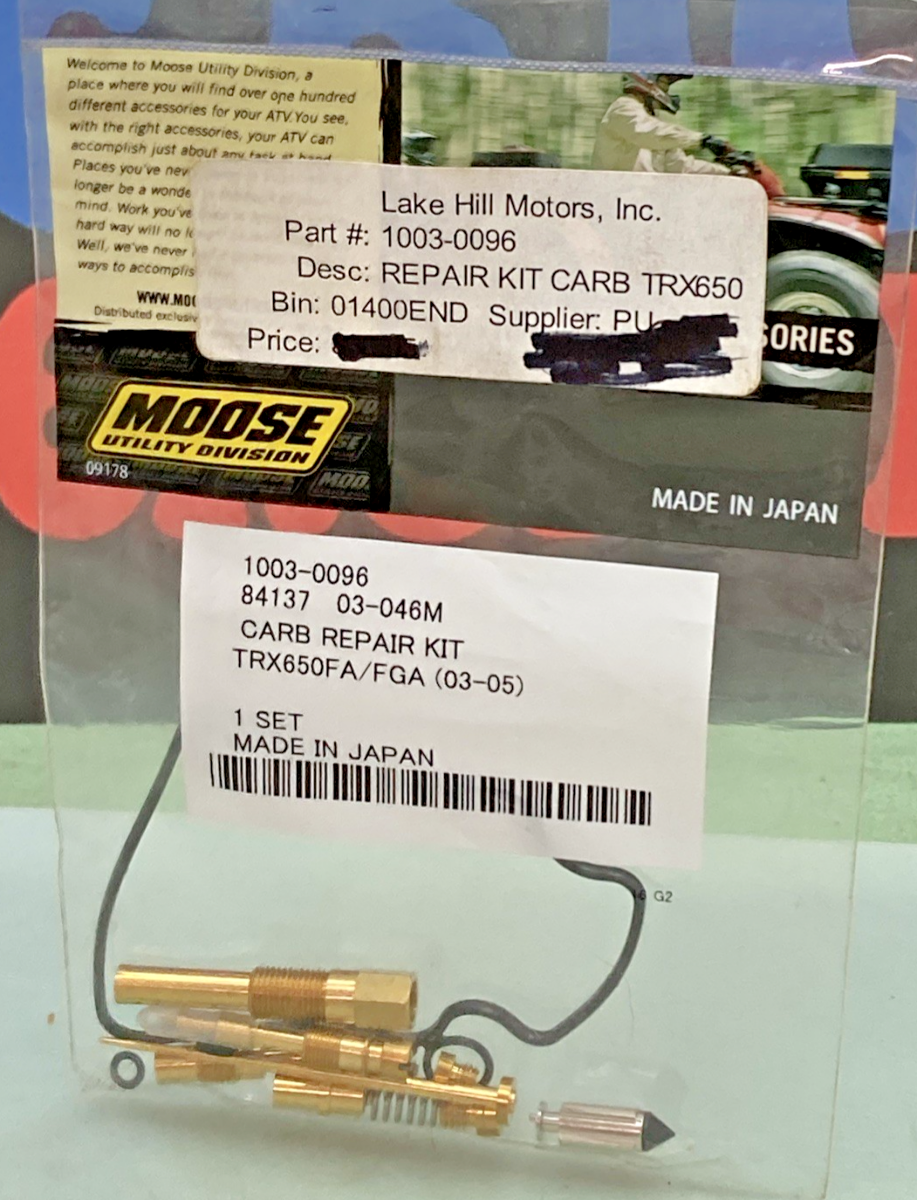 New Genuine Moose Utility Division 1003-0096 Carb Repair Kit