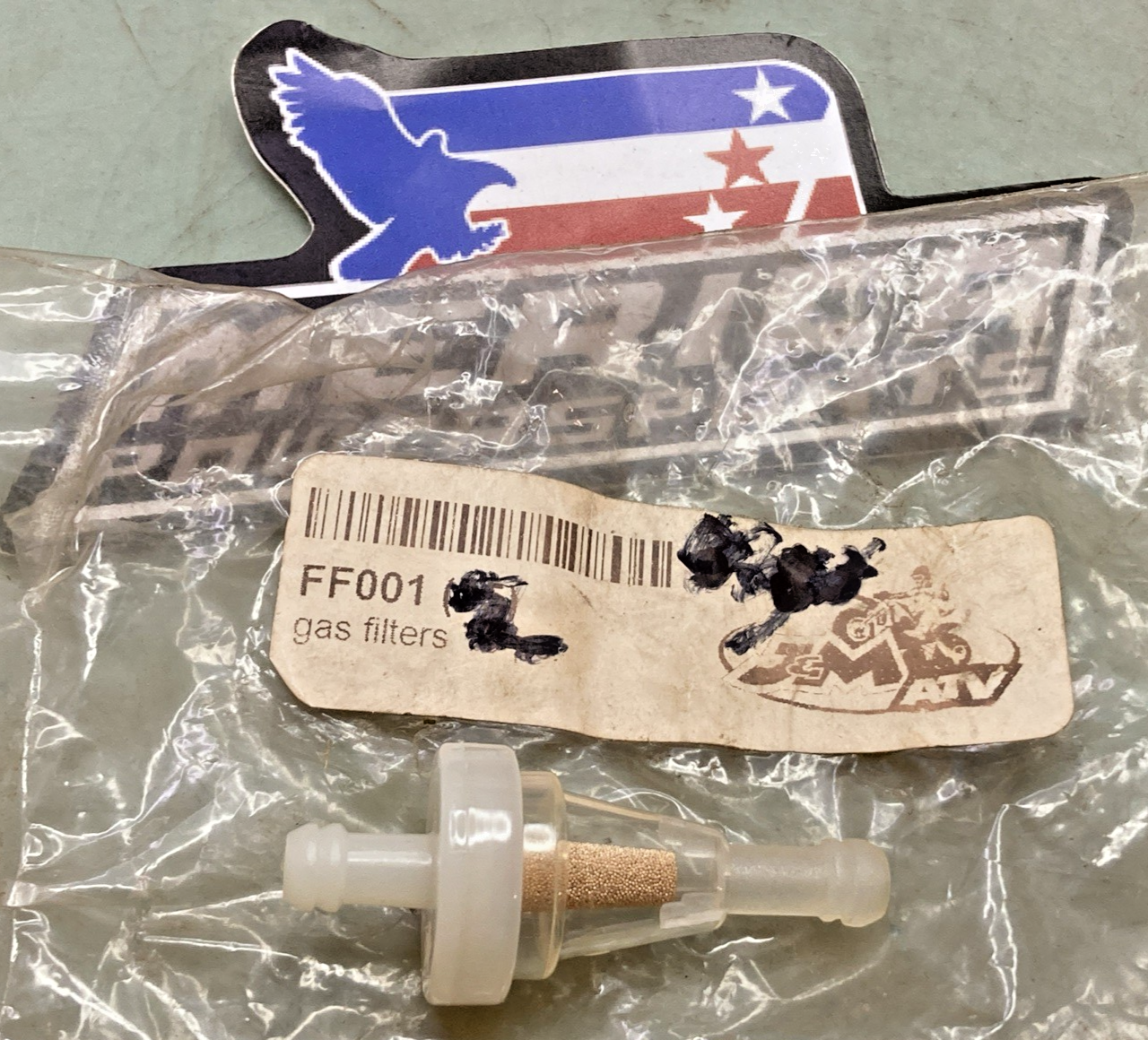 New Genuine J&M Atv FF001 Inline Fuel Filter for Emgo