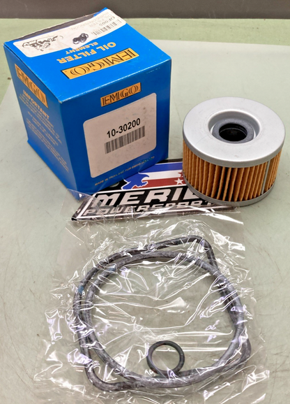 New Genuine Emgo 10-30200 Oil Filter with Gasket Kit