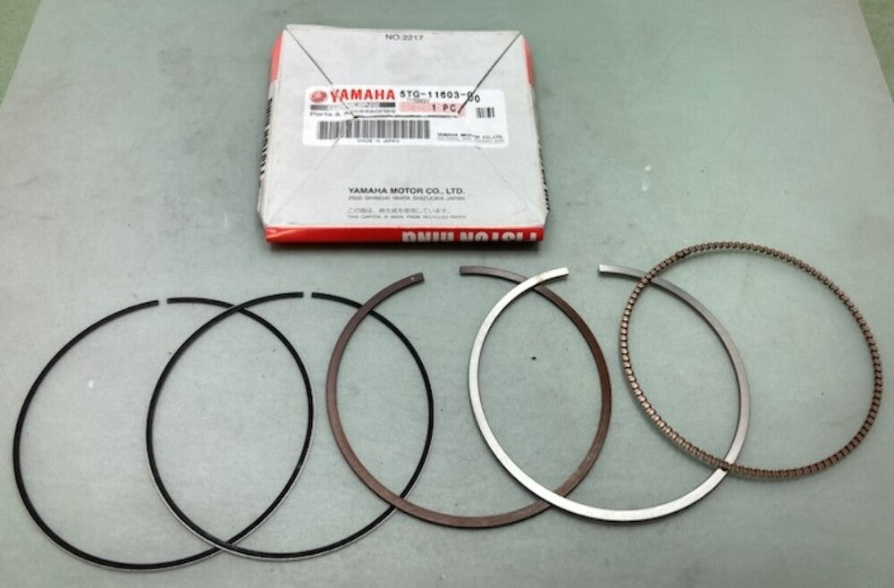 New Genuine Yamaha 5TG-11603-00 Piston Ring Set