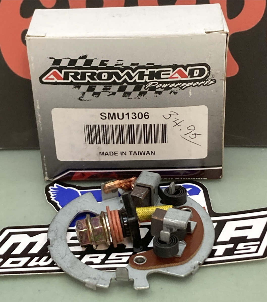 New Genuine Arrowhead SMU1306 STARTER BRUSH PLATE W/ BRUSHES SOLDERED