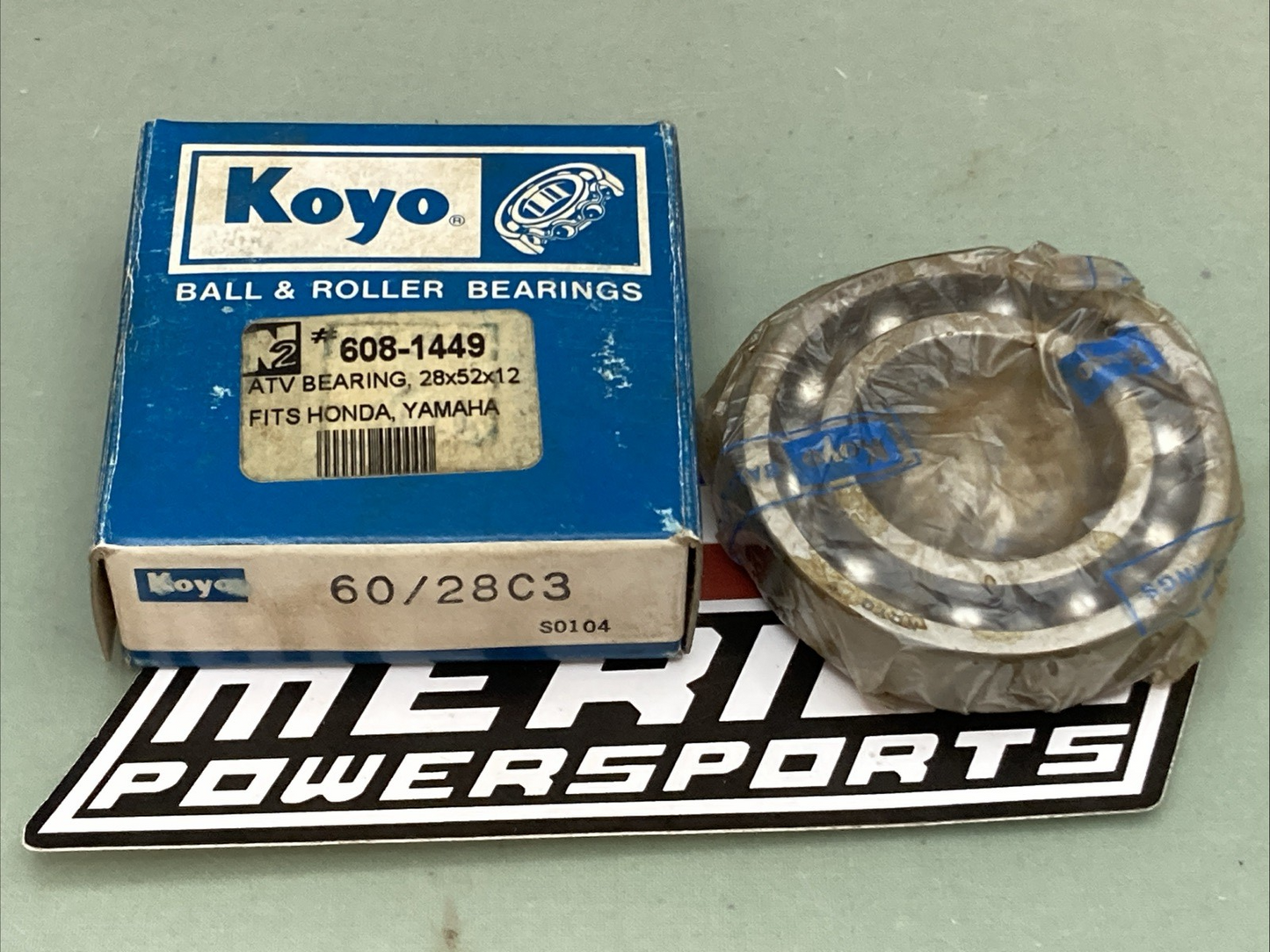 New Genuine Koyo 60/28C3 DEEP GROOVE BALL BEARING 28x52x12 mm 608-1449