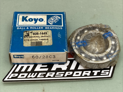 New Genuine Koyo 60/28C3 DEEP GROOVE BALL BEARING 28x52x12 mm 608-1449