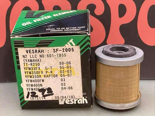 New Genuine Vesrah SF-2005 Oil Filter Yamaha