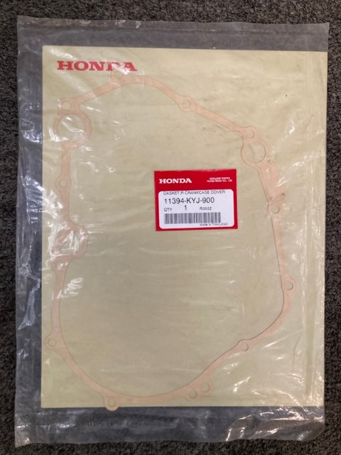 Honda 11394-KYJ-900 CRANKCASE COVER GASKET New Genuine