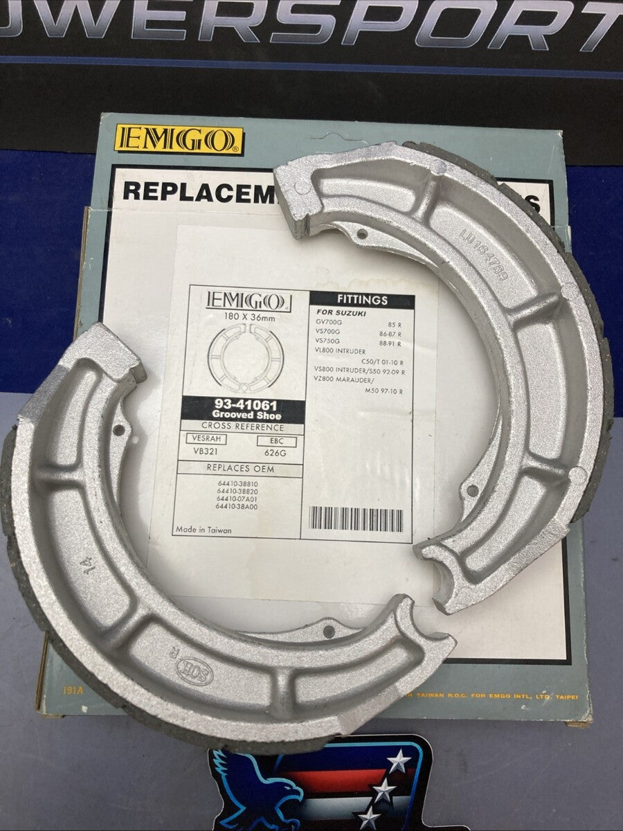 NEW GENUINE EMGO 93-41061 BRAKE SHOES
