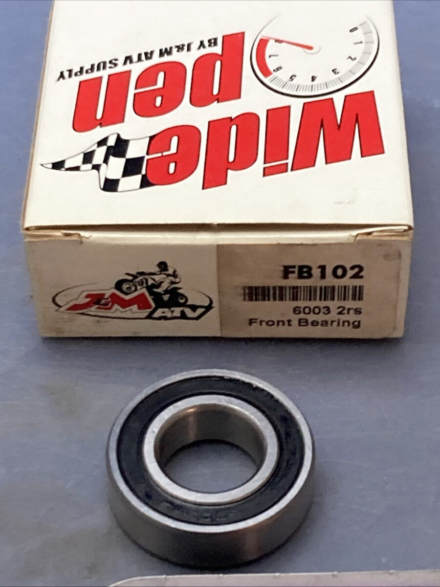 QTY 2 NEW GENUINE WIDE OPEN FB102 FRONT BEARING 6003 2RS
