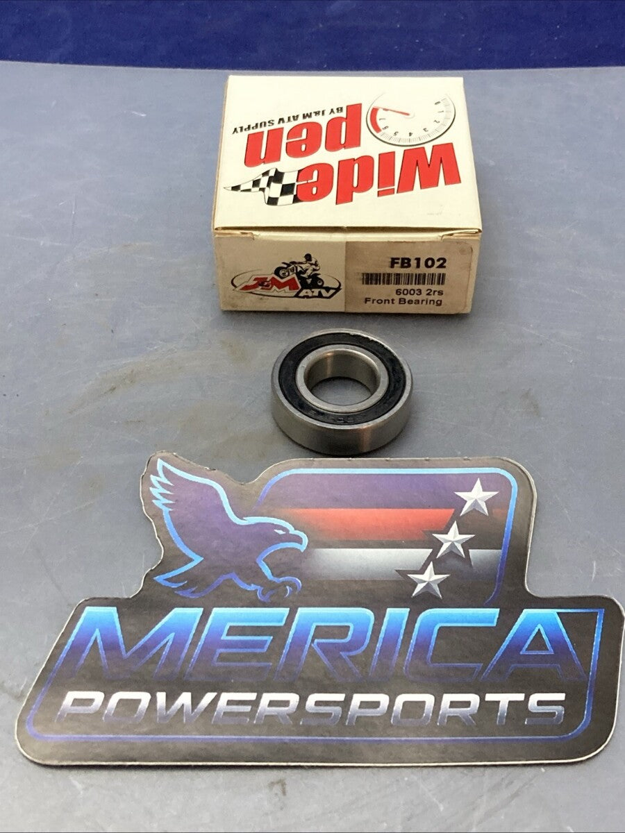 QTY 2 NEW GENUINE WIDE OPEN FB102 FRONT BEARING 6003 2RS