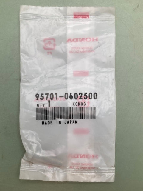 QTY 6 Honda 95701-0602500 FLANGE BOLT New Genuine