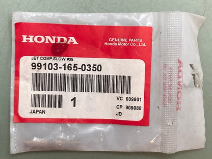 Honda 99103-165-0350 JET COMP SLOW 35 New Genuine